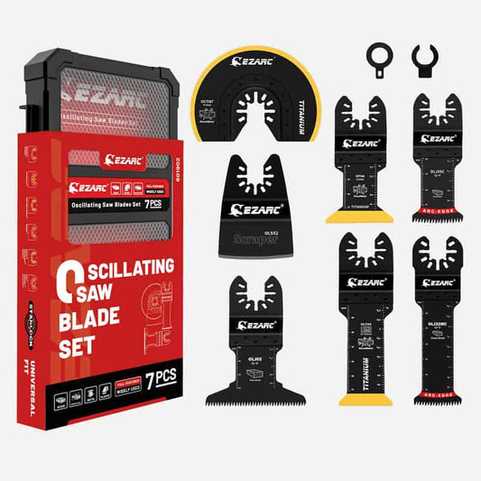 EZARC 7PC Multi-Purpose Oscillating Saw Blade Set