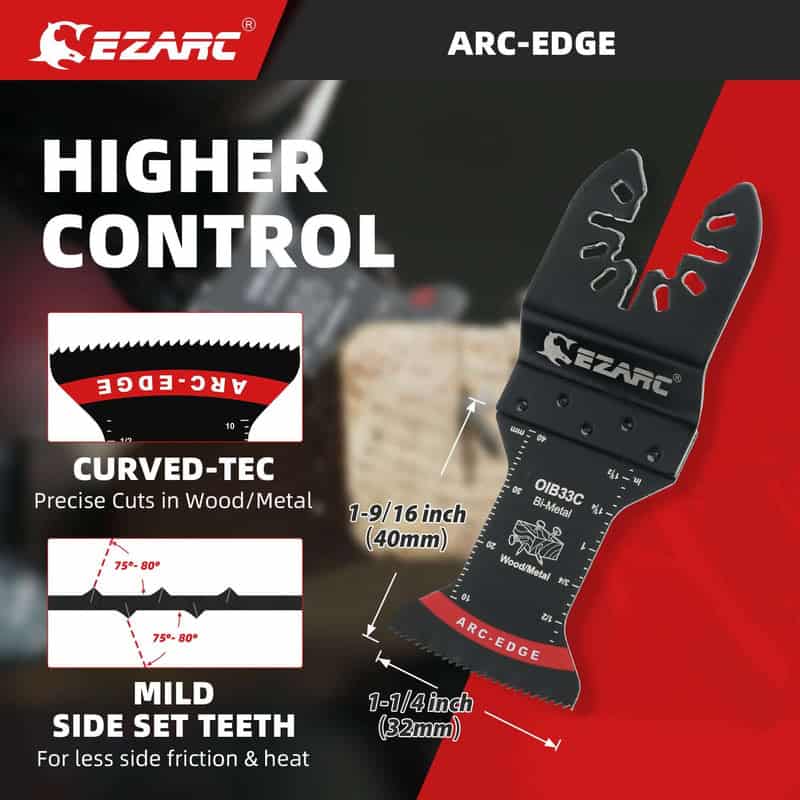 EZARC 1 3/8" Arc Edge Bi-Metal Oscillating Saw Blade