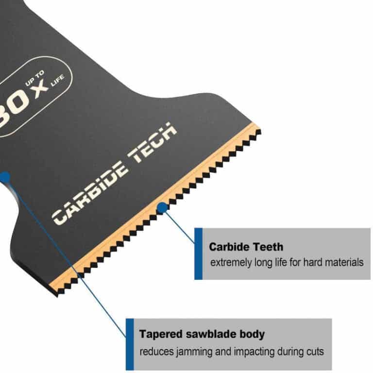 EZARC 1 1/3" Carbide Oscillating Blade For Hardened Metal/Bolts