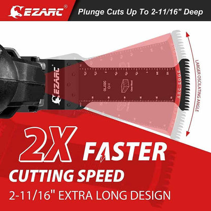 EZARC 10PC General Purpose Extra-Long Oscillating Saw Blade Set