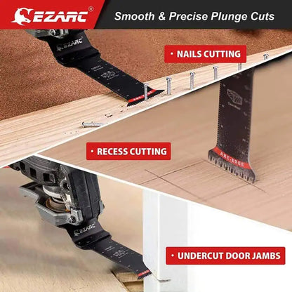 EZARC 10PC General Purpose Extra-Long Oscillating Saw Blade Set