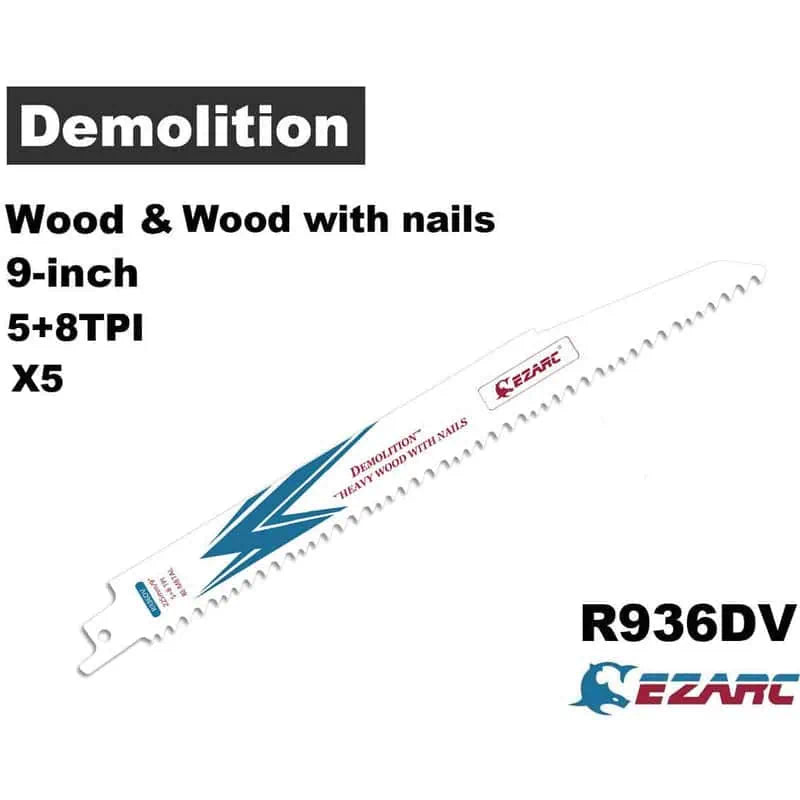 EZARC 9" 5/8 TPI Bi-Metal Reciprocating Saw Blade